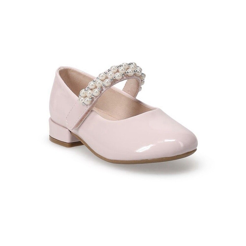 NIB Jumping Beans Maribelle Toddler Girls Pink Patent Mary Jane Dress Shoes 6T